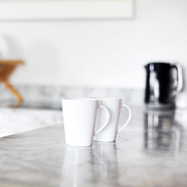 미니멀 화이트 세라믹 머그 2P 세트 | 겟몰 쇼핑몰솔루션 디자인 파이브3