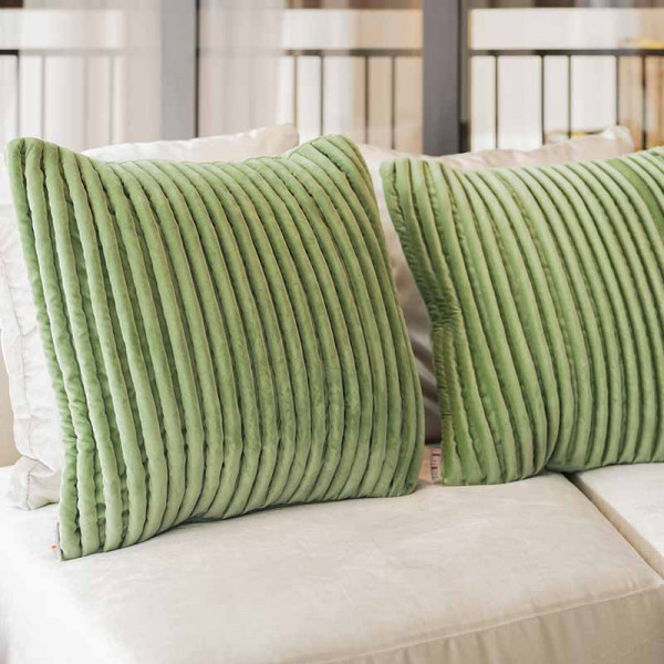 연두색 굵은 골덴 쿠션 2P 세트 | 겟몰 쇼핑몰솔루션 디자인 파이브3