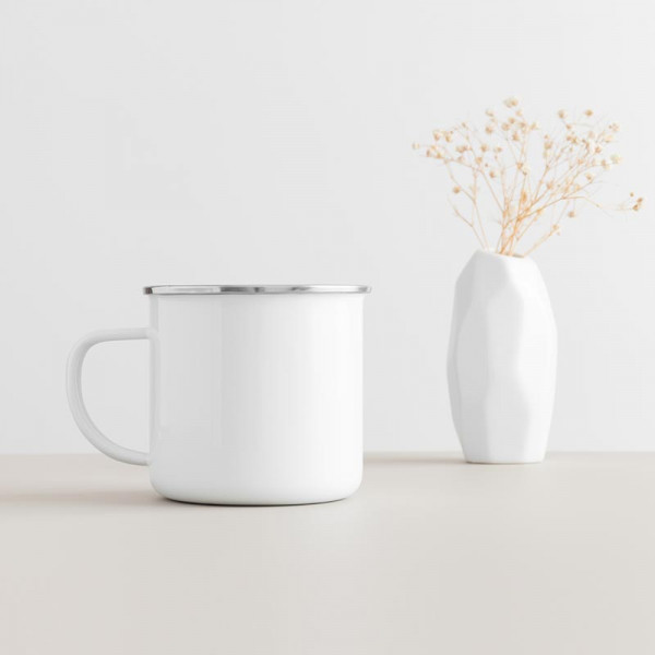 미니멀 화이트 세라믹 컵 & 소서 세트 | 겟몰 쇼핑몰솔루션 디자인 파이브3