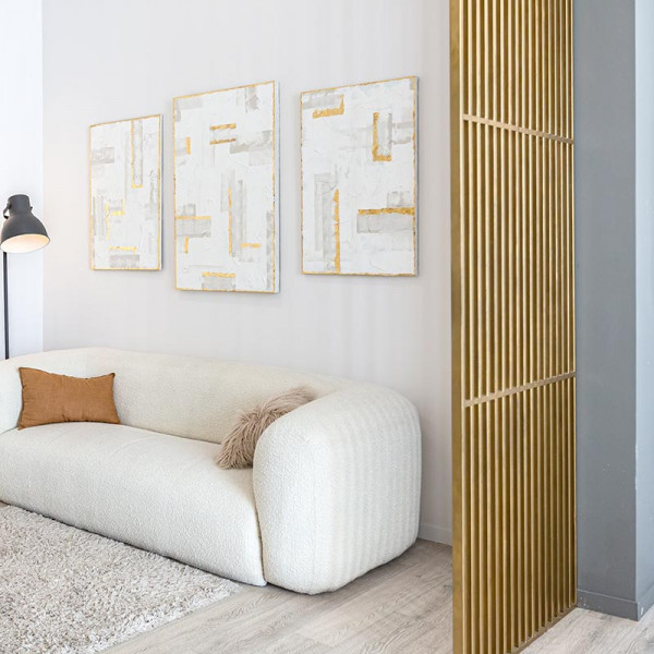 내추럴 오크 원목 슬랫 파티션 | 겟몰 쇼핑몰솔루션 디자인 파이브3