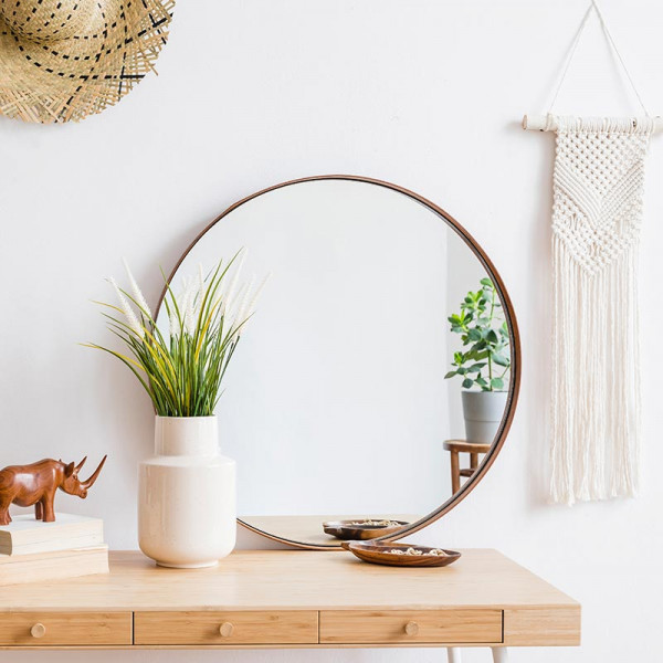 내추럴 우드 프리미엄 화장대 세트 (거울+스툴) | 겟몰 쇼핑몰솔루션 디자인 파이브3